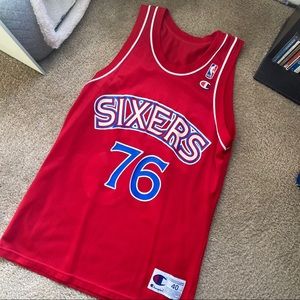 Vintage Bradley Sixers NBA Jersey